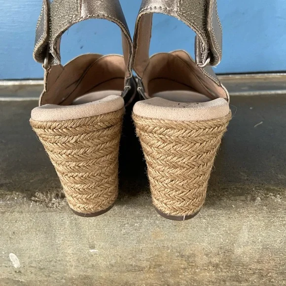 Clarks pewter wedge sandals - Lafley Krissy - Picture 6 of 7